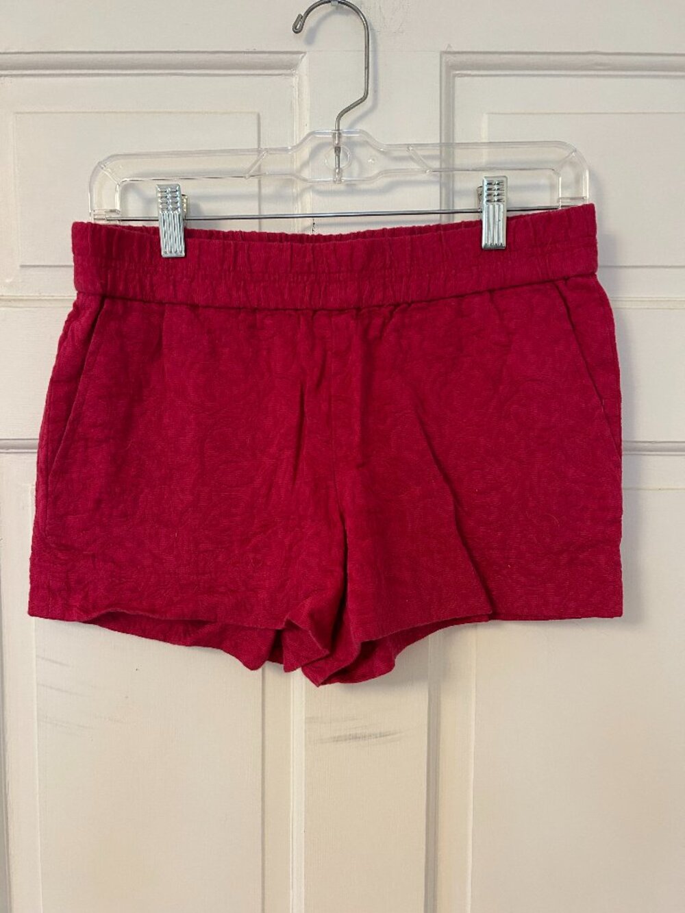 J. Crew Magenta Pink Jacquard Shorts Size 2